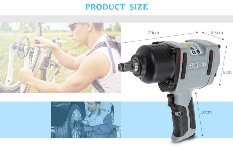 Rongpeng Air Impact Wrench Pneumatic Socket Set Compact Gun