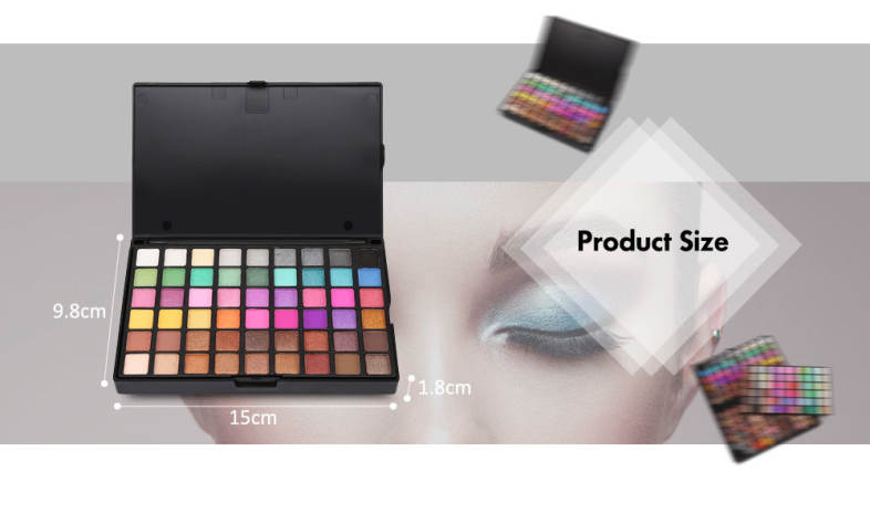POPFEEL 162 Color Eye Shadow Palette Matte Glitter Powder Makeup Set