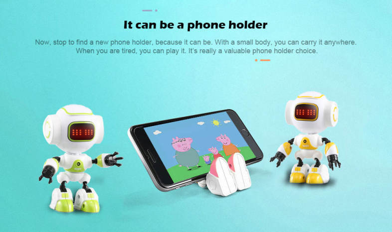 JJRC R9 Touch Sensing LED Eyes RC Robot Smart Voice DIY Body Model Toy