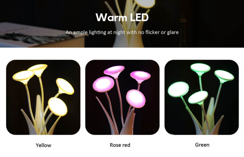 Portable LED USB Light Sensor Nursing Night Lamp for Baby Breast Feeding