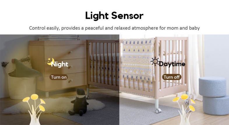 Portable LED USB Light Sensor Nursing Night Lamp for Baby Breast Feeding