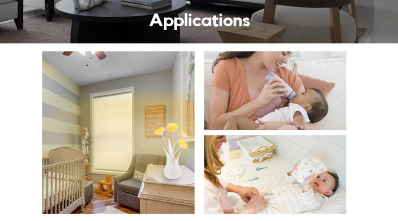 Portable LED USB Light Sensor Nursing Night Lamp for Baby Breast Feeding