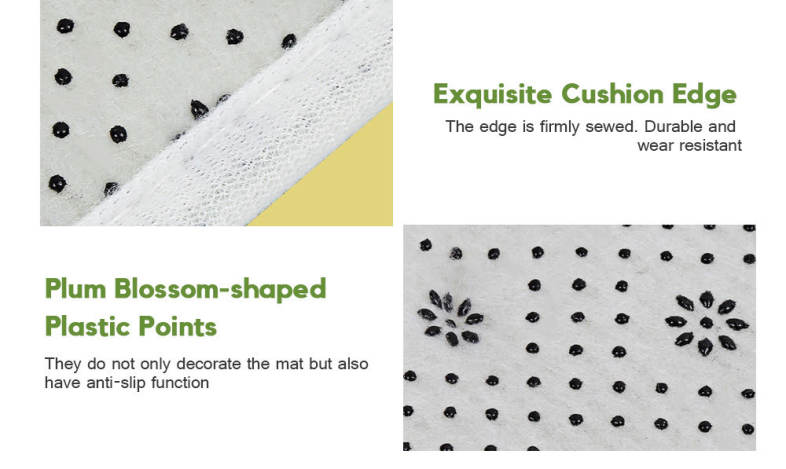 Toilet Seat Pad Cover Floor Cushion Set Soft Polyester