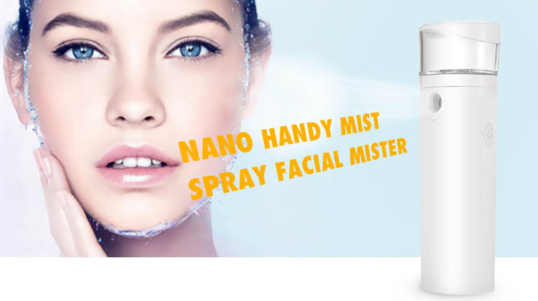 Nano Handy Mist Spray Facial Mister USB Rechargeable Beauty Instrument 