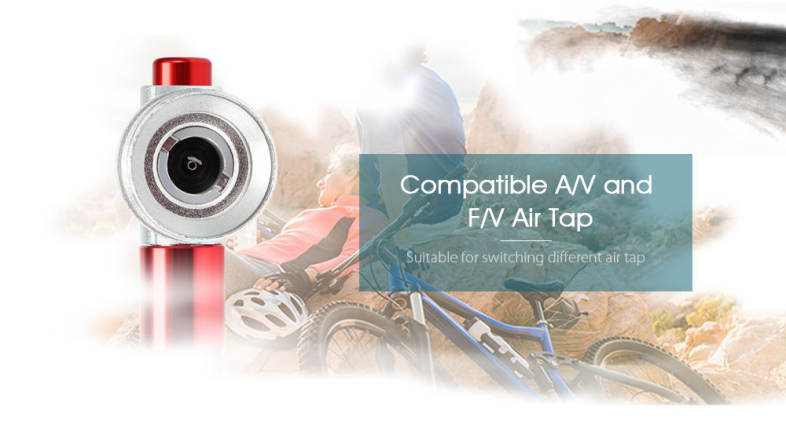 Deemount Portable Mini Bicycle Air Pump Ultra-light Inflator A / V and F / V