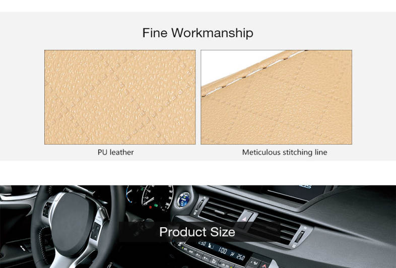 Car PU Leather Air Outlet Hanging Storage Box Holder Phone Card Sunglasses 