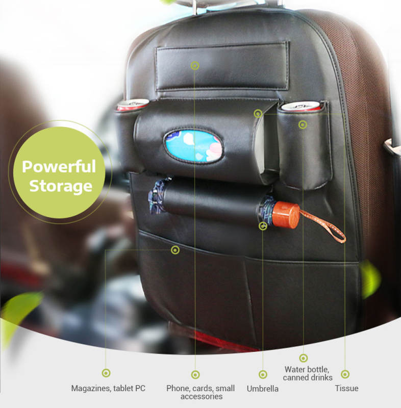Car Multifunctional Seat Back Hanging Storage Bag