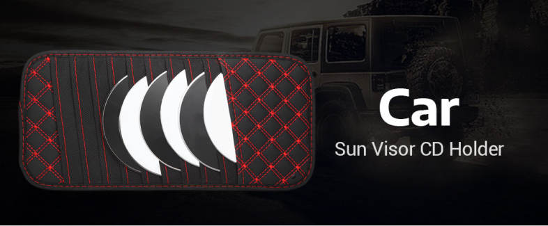 Car Sun Visor CD DVD VCD Holder 10 Discs Storage Clip