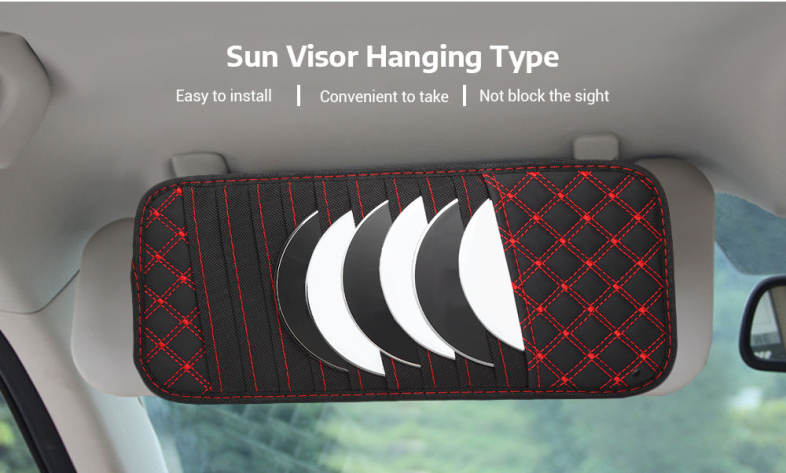 Car Sun Visor CD DVD VCD Holder 10 Discs Storage Clip