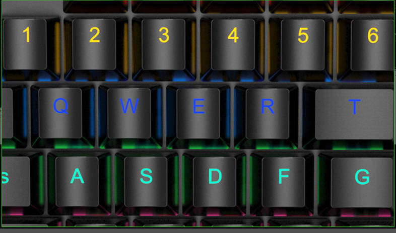 HXSJ J100 One-handed Gaming Mechanical Keyboard