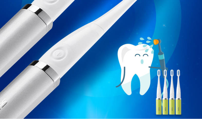 SEAGO SG - 632 Waterproof Sonic Electric Toothbrush with 2 Brush Heads