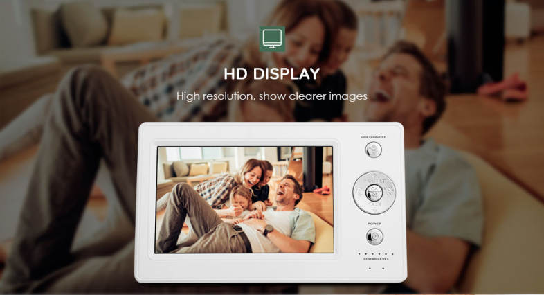 HD Newborn Baby Monitor with Zoomable Night Vision Digital Color Camera