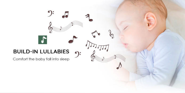 HD Newborn Baby Monitor with Zoomable Night Vision Digital Color Camera