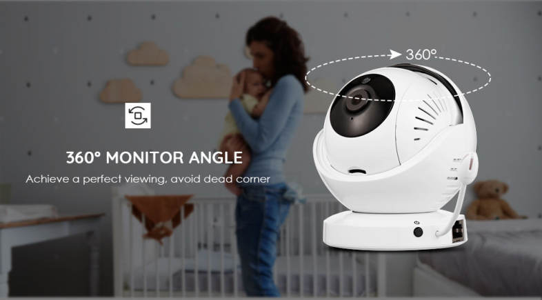 HD Newborn Baby Monitor with Zoomable Night Vision Digital Color Camera