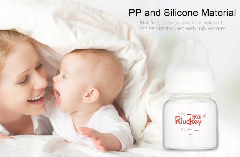 Rluckey Push-pull Type Manual Breast Pump Baby Breastfeeding Milk Bottle