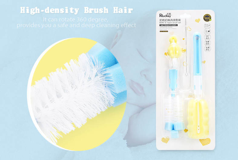 Rluckey L - MS004 Baby Nipple Drinking Straw Bottle Brush Cleaning Set