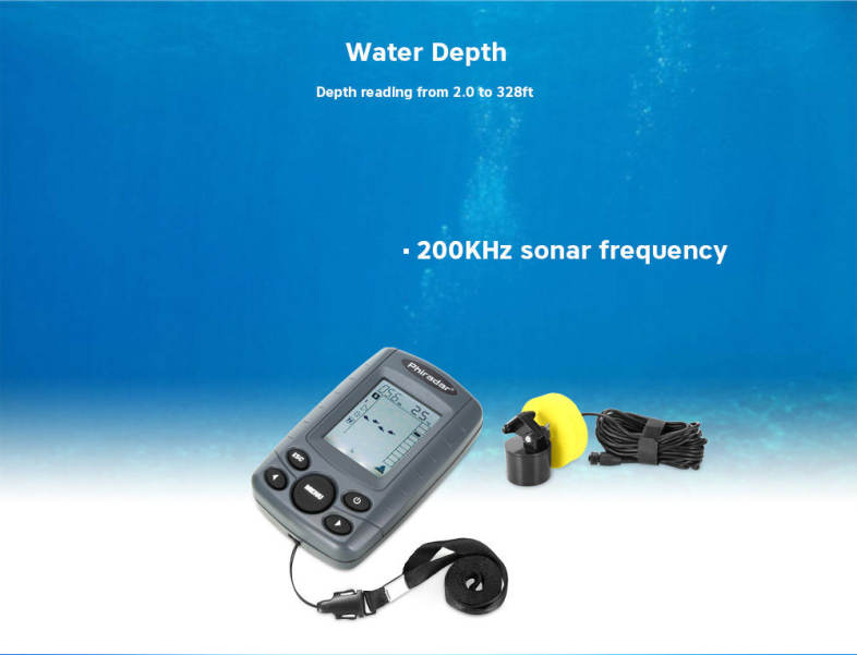 Phiradar FF108A Fish Finder Wired Portable Fishing Equipment Outdoor Tool