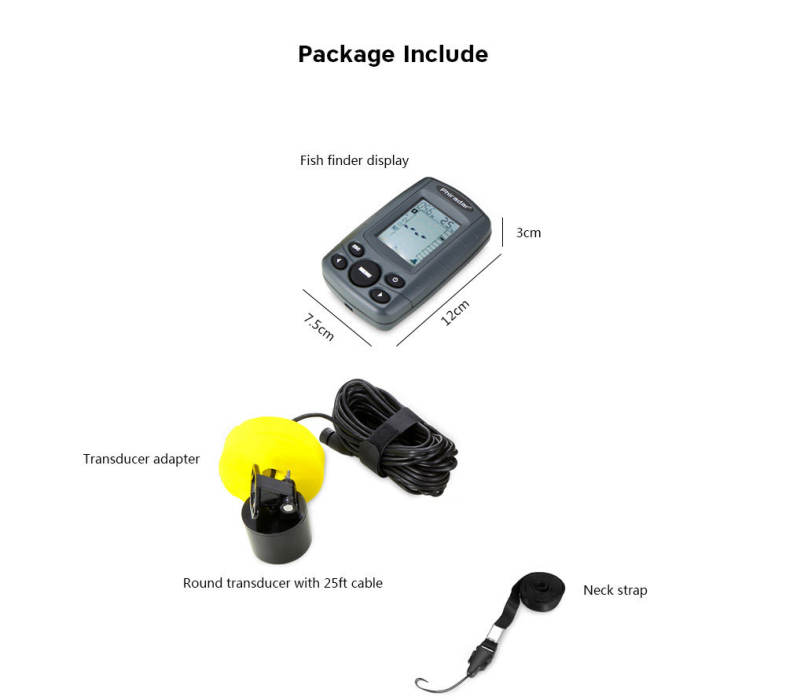 Phiradar FF108A Fish Finder Wired Portable Fishing Equipment Outdoor Tool