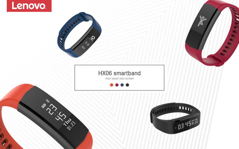 Lenovo HX06 Smart Wristband Bezel-less Screen Fitness Tracker