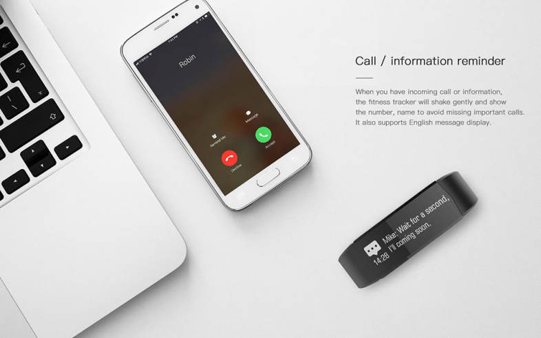 Lenovo HX06 Smart Wristband Bezel-less Screen Fitness Tracker