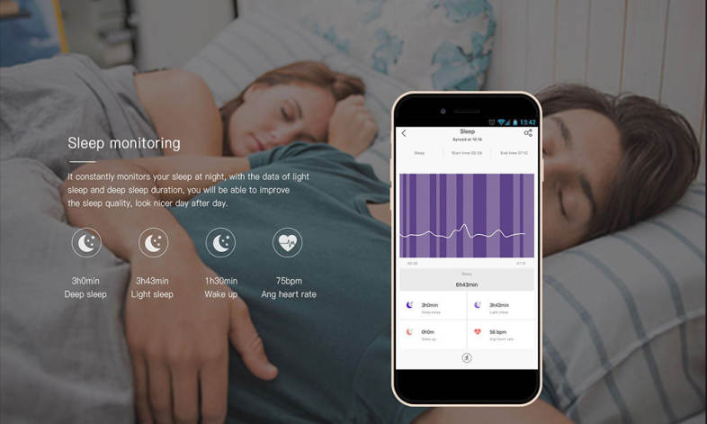 Lenovo HX06 Smart Wristband Bezel-less Screen Fitness Tracker