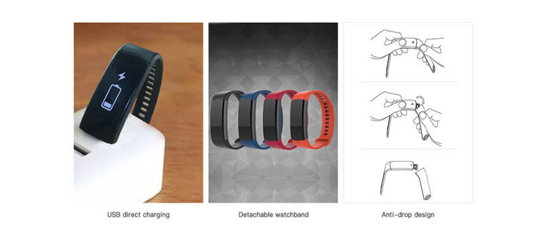 Lenovo HX06 Smart Wristband Bezel-less Screen Fitness Tracker