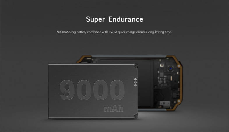 poptel P9000 MAX 4G Phablet IP68 MTK6750V Octa Core 4GB RAM 64GB ROM 9000mAh