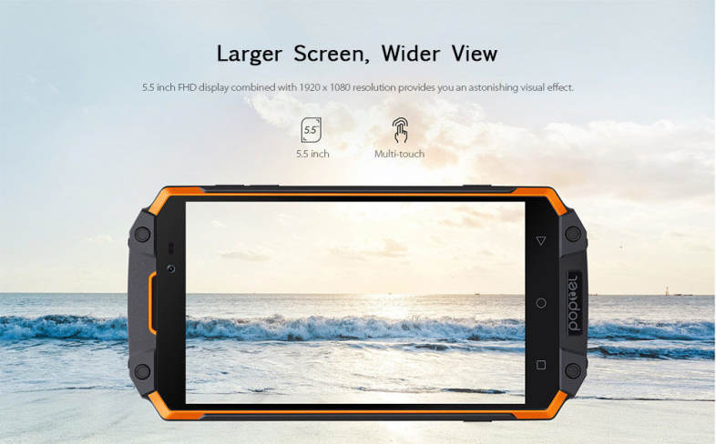poptel P9000 MAX 4G Phablet IP68 MTK6750V Octa Core 4GB RAM 64GB ROM 9000mAh