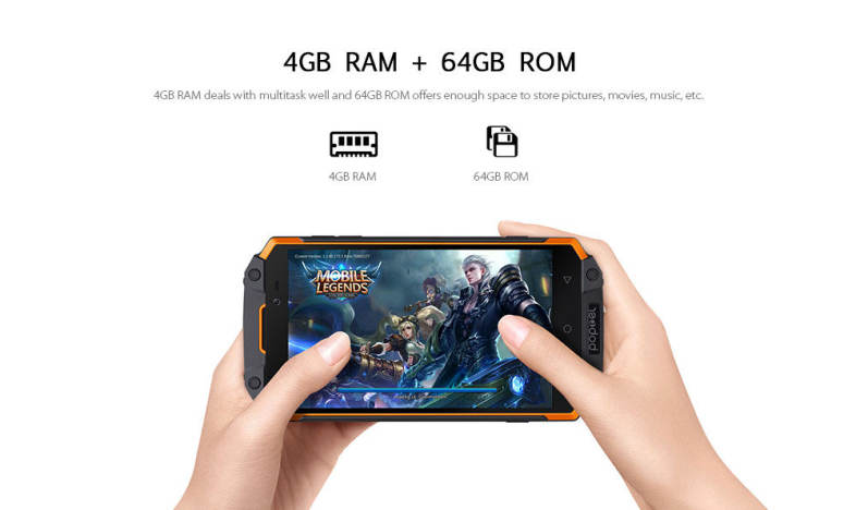 poptel P9000 MAX 4G Phablet IP68 MTK6750V Octa Core 4GB RAM 64GB ROM 9000mAh