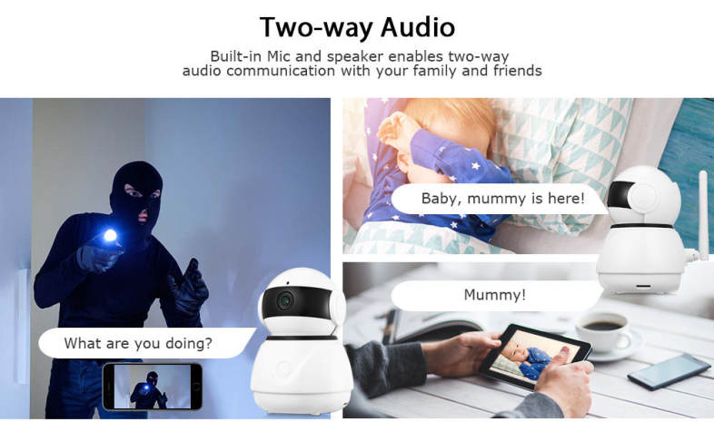 C8 1080P HD WiFi Indoor Home Security IP Camera for Baby / Elder / Pet