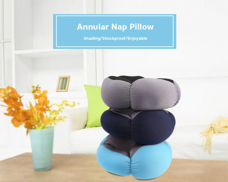 A Annular Nap Pillow Office Lazy Sleep Cushion Blinker Circle Neck Protection