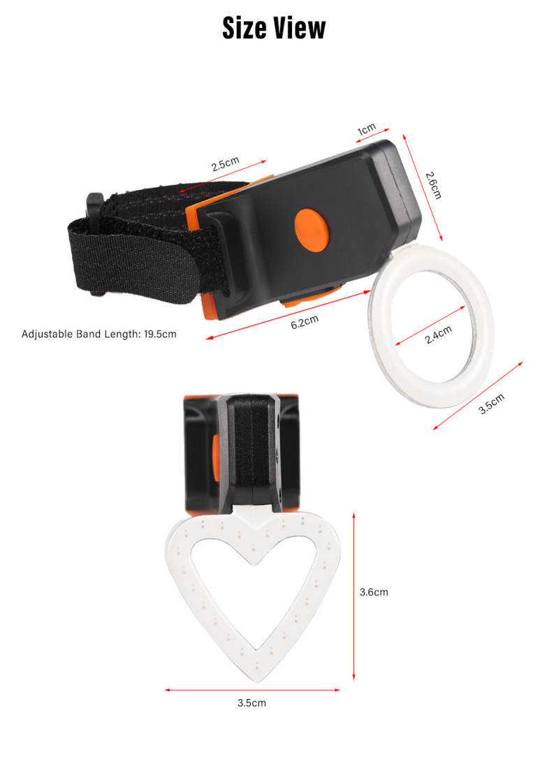 Wheelup Circle Wireless Intelligent USB Charging Bicycle Tail Light Alarm