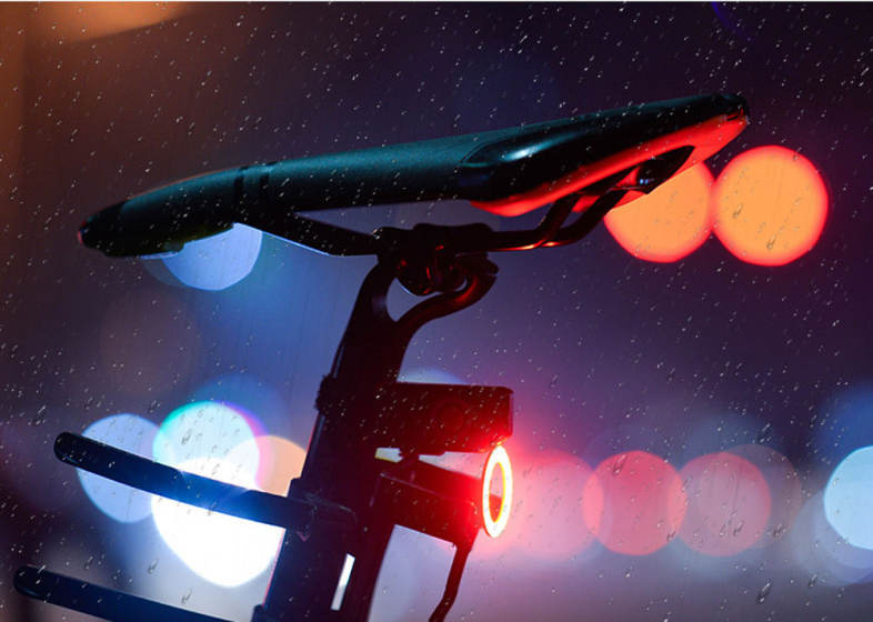 Wheelup Circle Wireless Intelligent USB Charging Bicycle Tail Light Alarm
