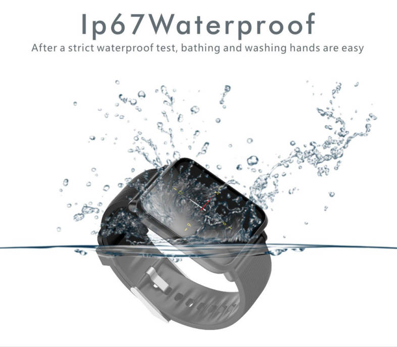 Q9 Colorful Screen Waterproof Sports Smart Watch for Android / iOS with Heart Rate Monitor Blood Pressure Functions