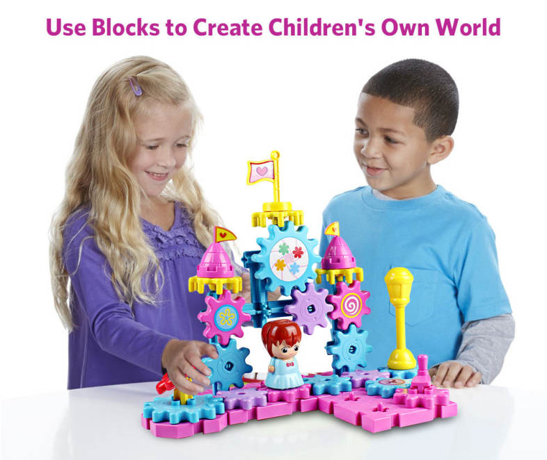 YOUZHI TS5403A - 2 55PCS Kids Assembled Gear Building Blocks Castle Toys