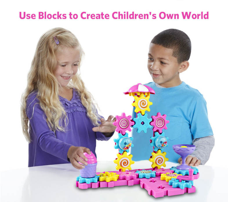 YOUZHI TS5203A - 2 48PCS Assembled Gear Building Blocks Candy Toys
