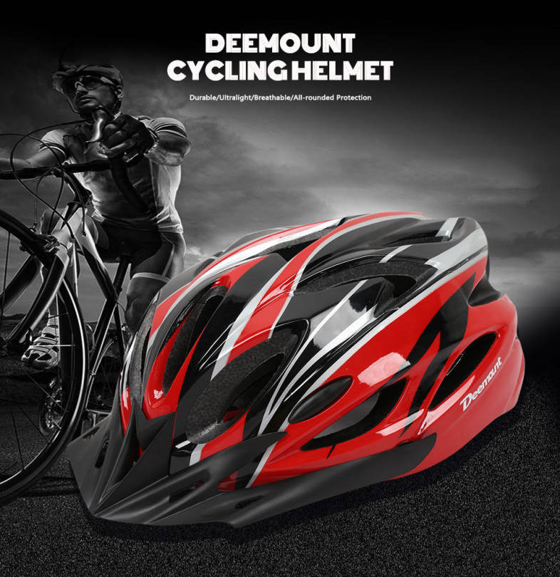 Deemount Cycling Helmet All-round Protection EPS Back Taillight Riding Device