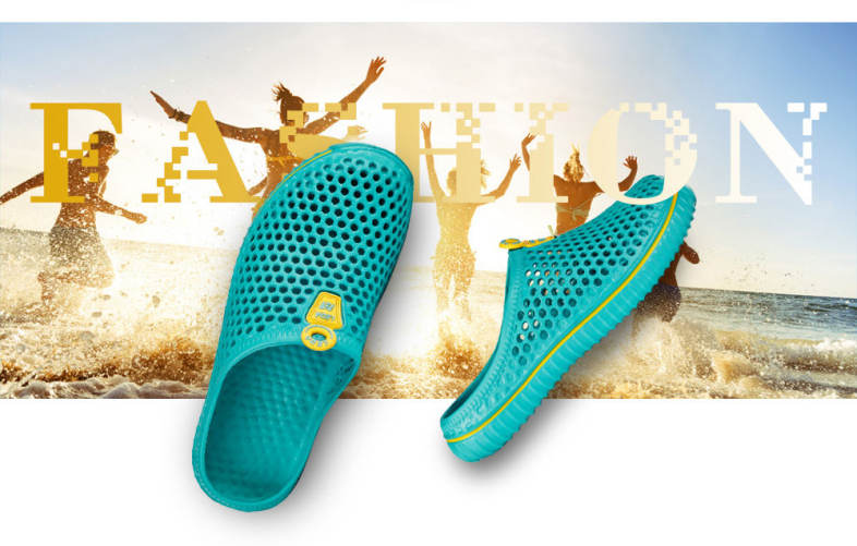  Unisex Trendy Hole Slippers Garden Beach Clogs Rain Outdoor Sandals 