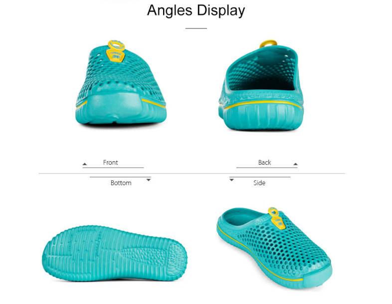  Unisex Trendy Hole Slippers Garden Beach Clogs Rain Outdoor Sandals 