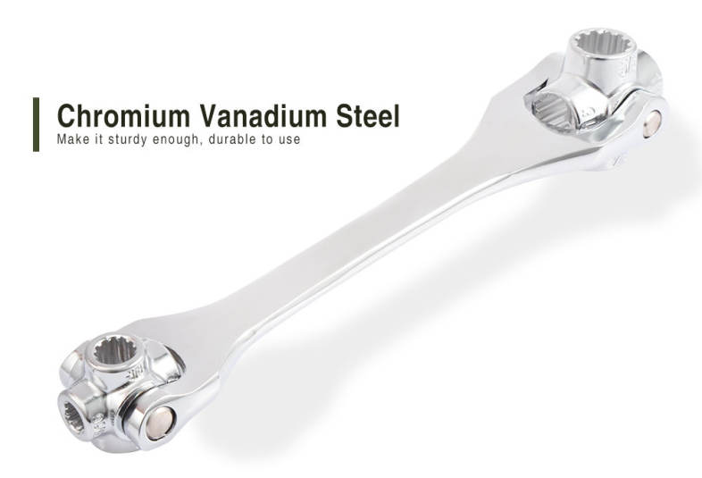 Universal Socket Sleeve Alloy Wrench 8 - 19mm Dual Head Repairing Tool