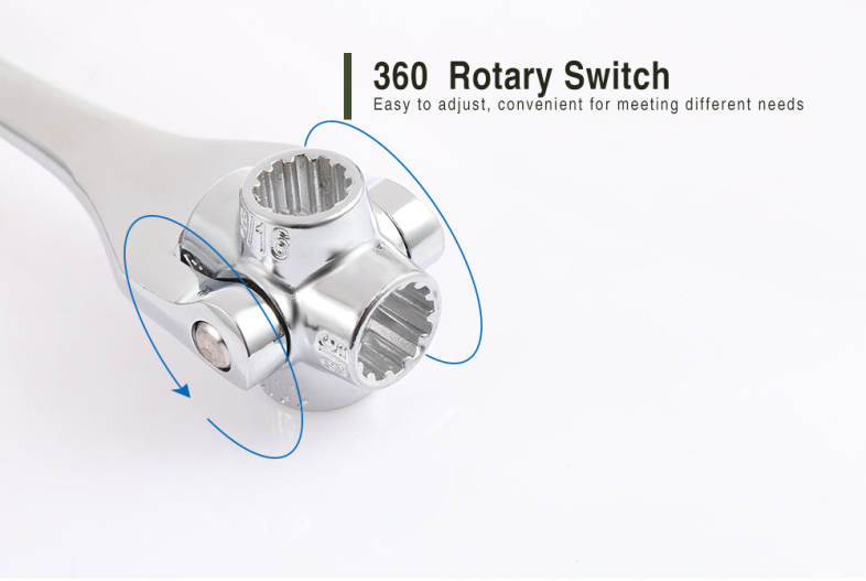 Universal Socket Sleeve Alloy Wrench 8 - 19mm Dual Head Repairing Tool