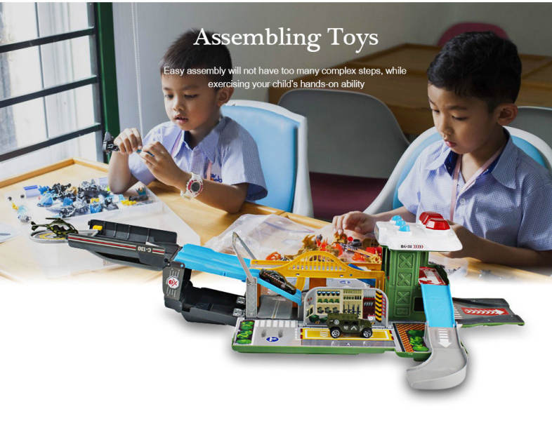 WinTek E5018 Assembled Military Base Vehicles Construction Set Toy