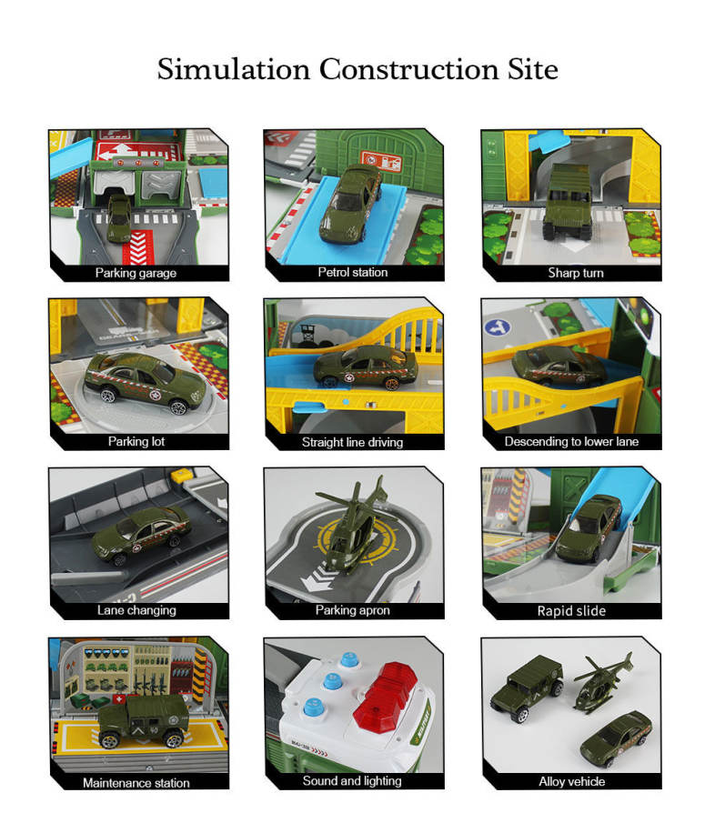 WinTek E5018 Assembled Military Base Vehicles Construction Set Toy