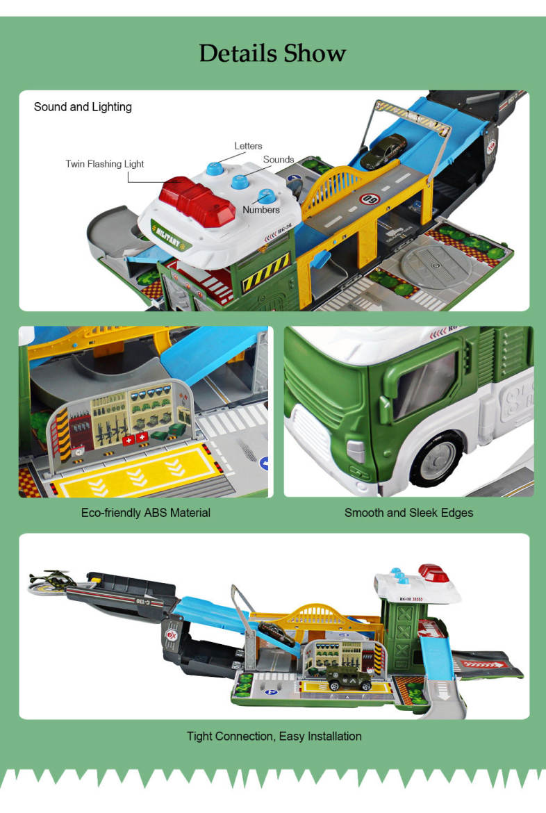 WinTek E5018 Assembled Military Base Vehicles Construction Set Toy