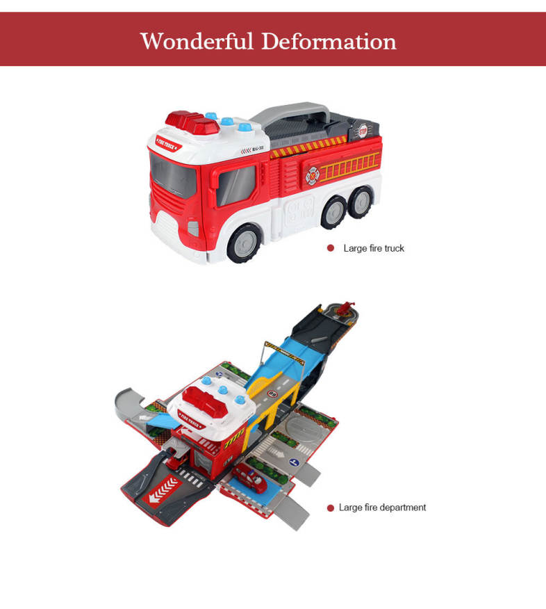 WinTek E5018 Assembled Fire Dapartment  Alloy Vehicles Construction Set Toy