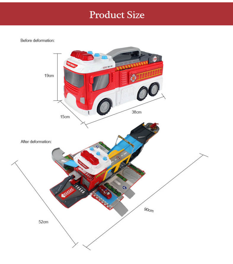 WinTek E5018 Assembled Fire Dapartment  Alloy Vehicles Construction Set Toy