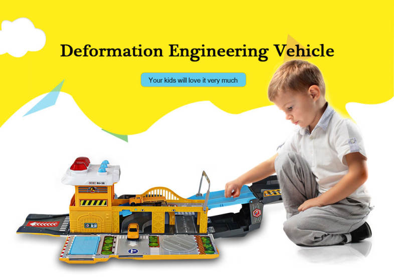 WinTek 5018 Assembled Track Engineering Vehicles Construction Set Toy
