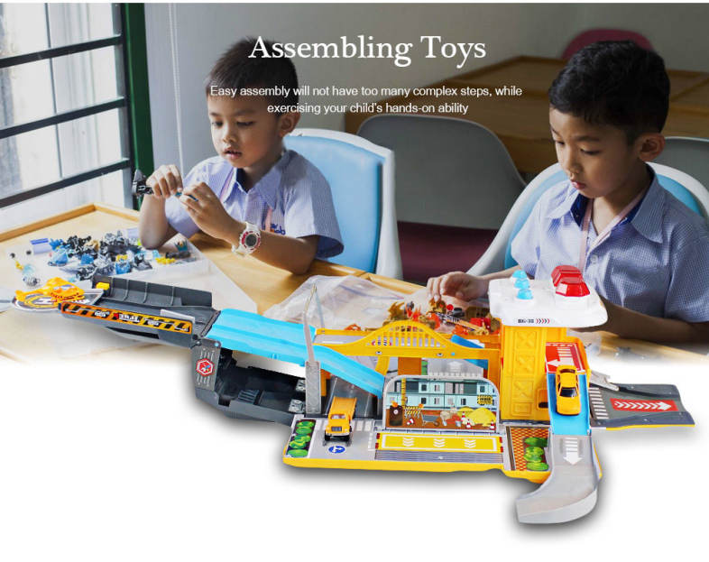 WinTek 5018 Assembled Track Engineering Vehicles Construction Set Toy