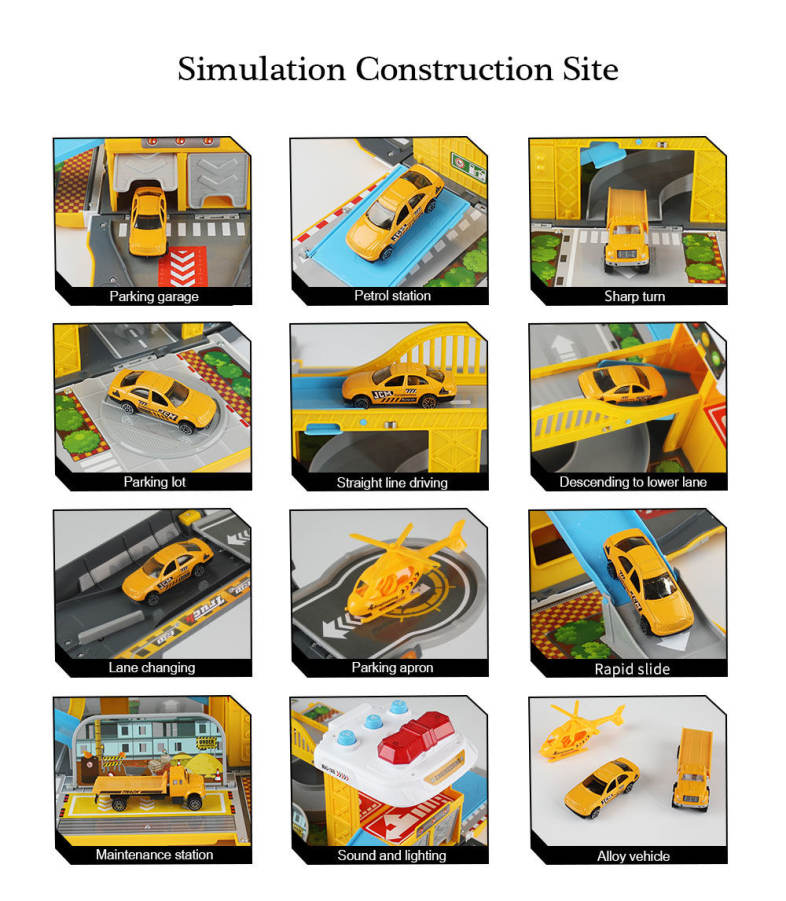 WinTek 5018 Assembled Track Engineering Vehicles Construction Set Toy