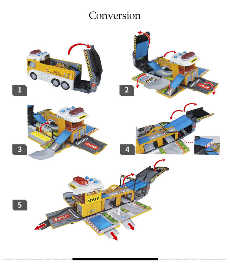 WinTek 5018 Assembled Track Engineering Vehicles Construction Set Toy
